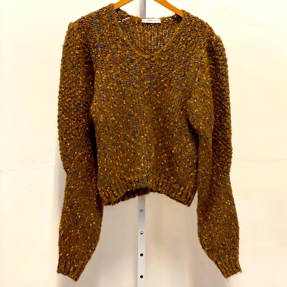 Zara brown multicolored sweater - Picture 2 of 2